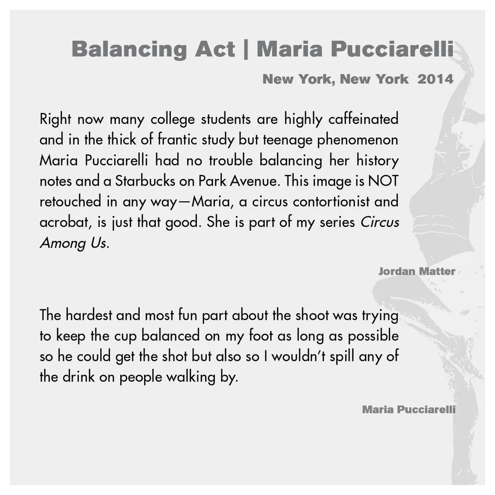 Jordan Matter: Dancers Among Us exhibition wall label 12/43