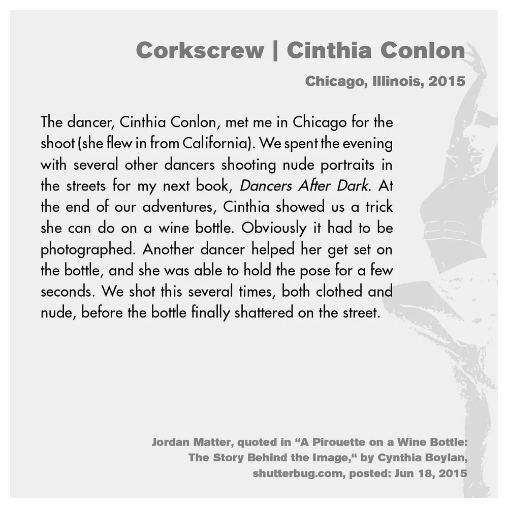 Jordan Matter: Dancers Among Us exhibition wall label 14/43