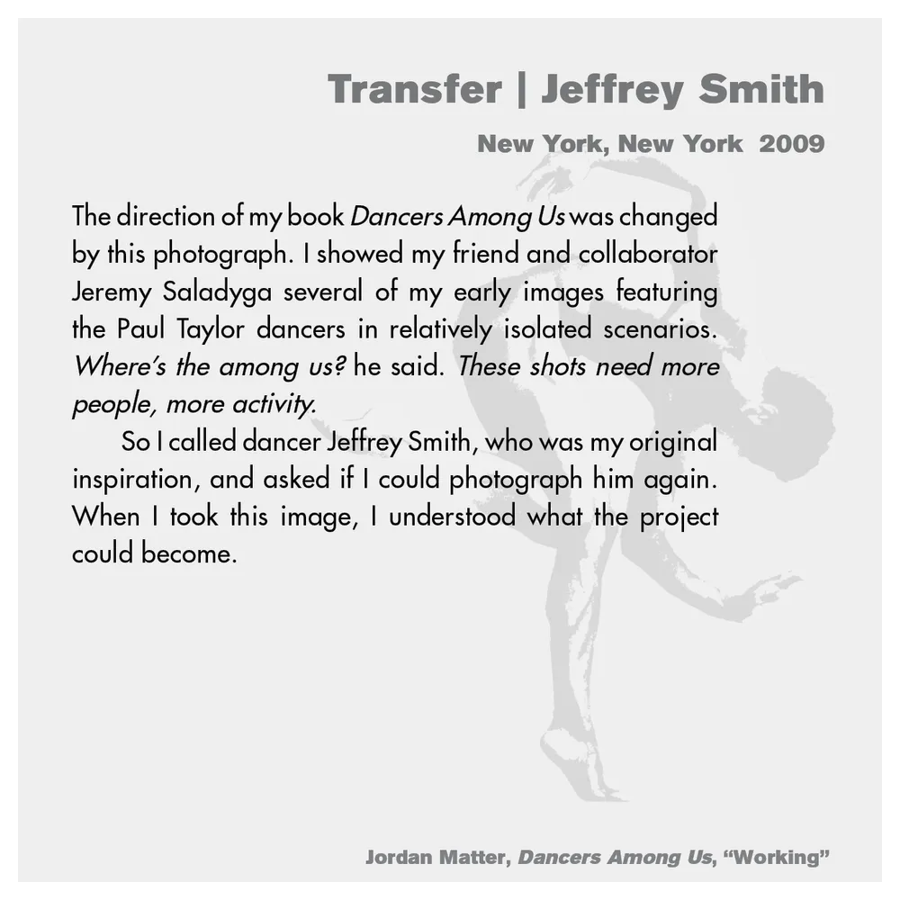 Jordan Matter: Dancers Among Us exhibition wall label 19/43