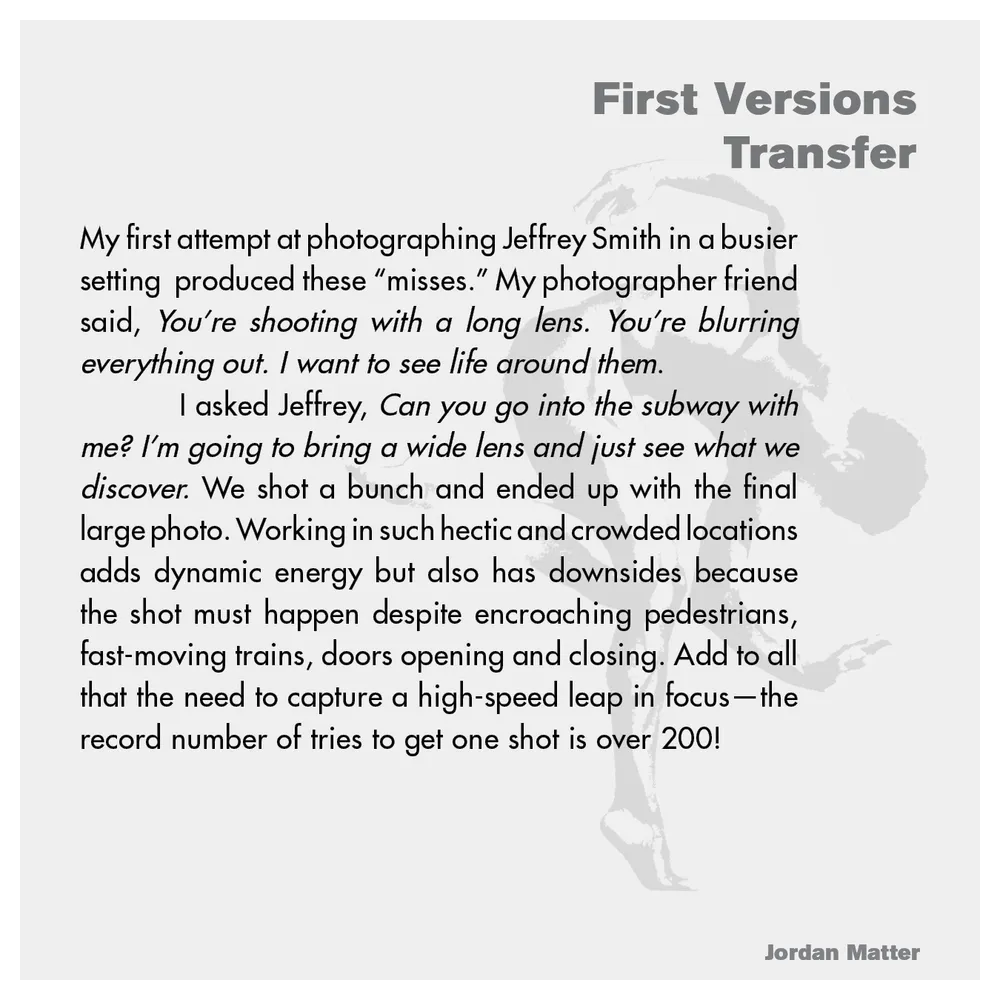 Jordan Matter: Dancers Among Us exhibition wall label 20/43