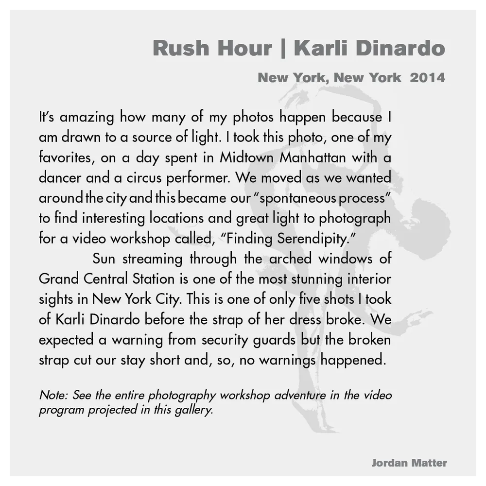 Jordan Matter: Dancers Among Us exhibition wall label 26/43