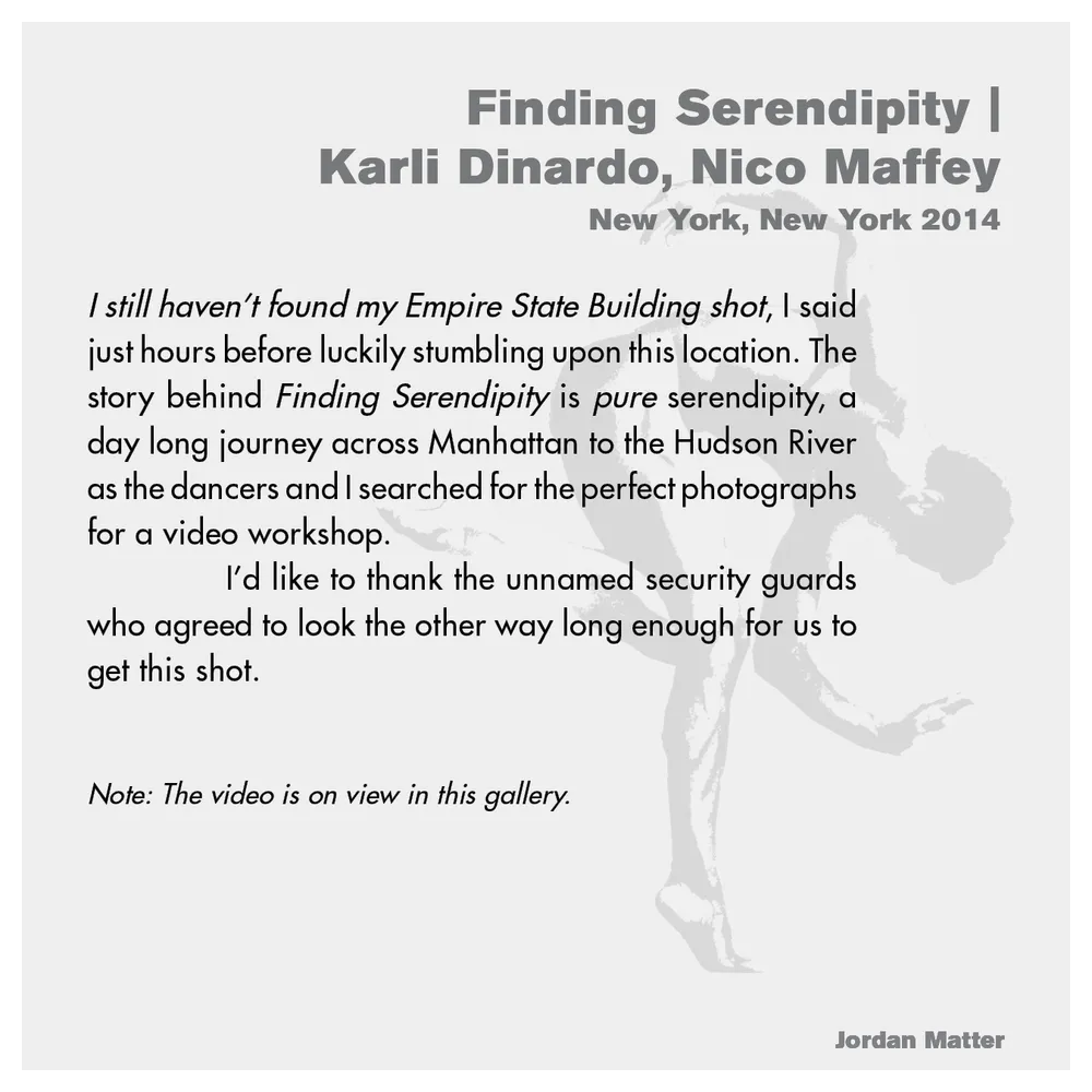 Jordan Matter: Dancers Among Us exhibition wall label 27/43