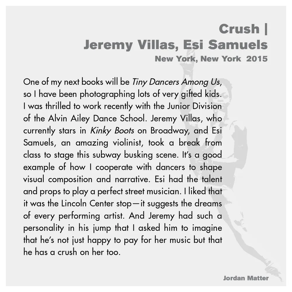 Jordan Matter: Dancers Among Us exhibition wall label 29/43