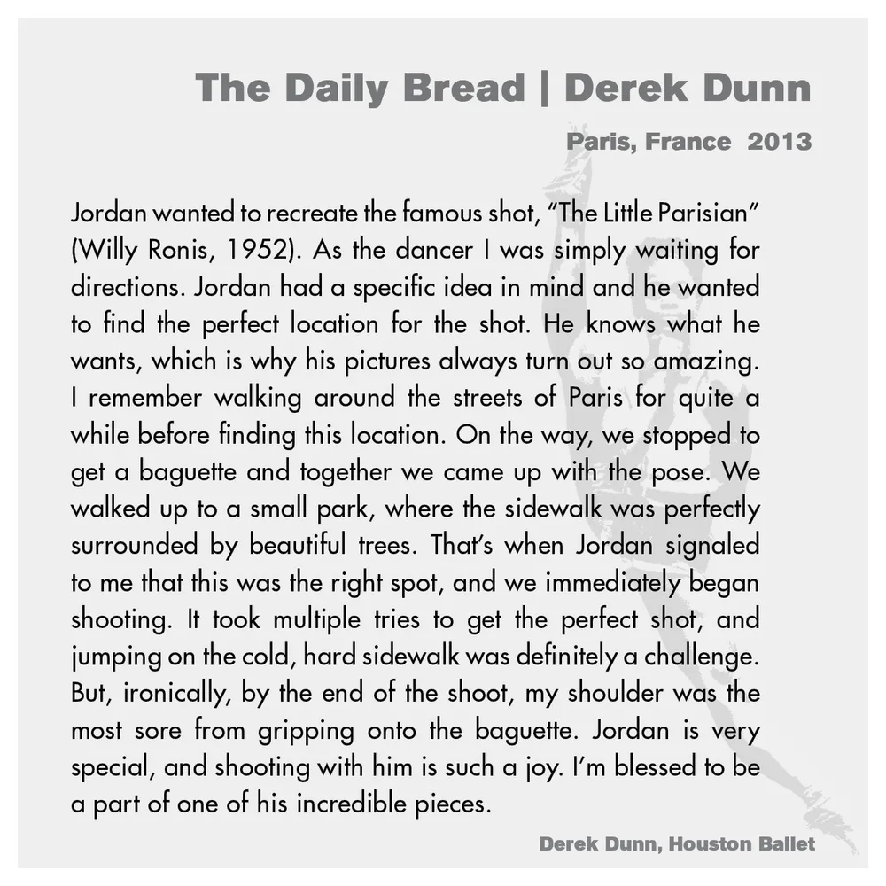 Jordan Matter: Dancers Among Us exhibition wall label 35/43