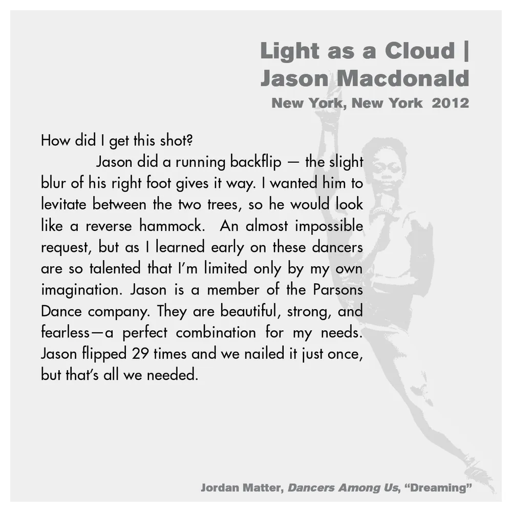 Jordan Matter: Dancers Among Us exhibition wall label 41/43