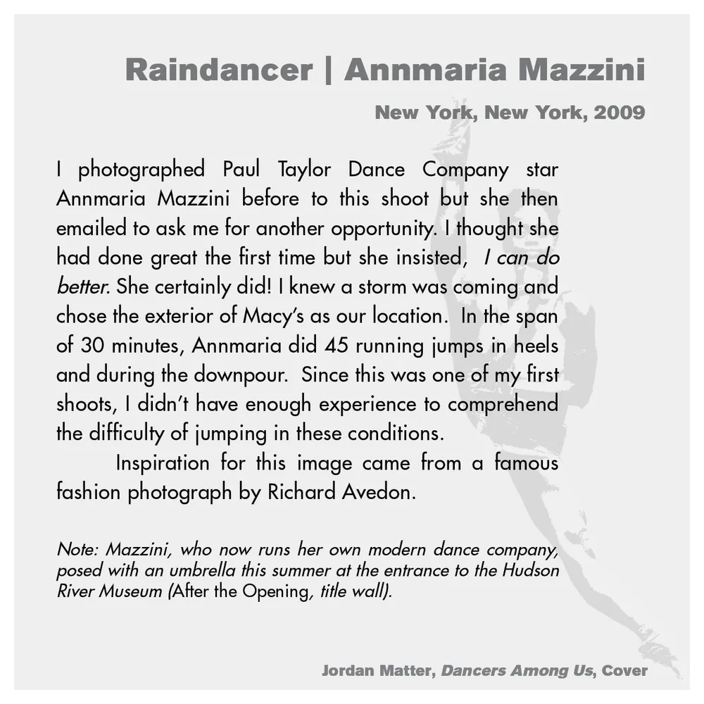 Jordan Matter: Dancers Among Us exhibition wall label 42/43