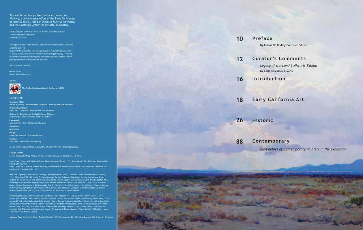 Legacy of the Land exhibition catalog, pages 6-7