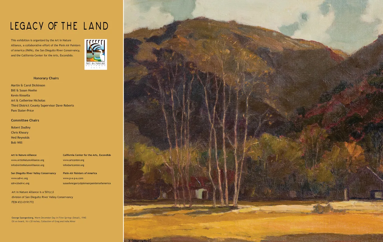 Legacy of the Land exhibition catalog, pages 8-9