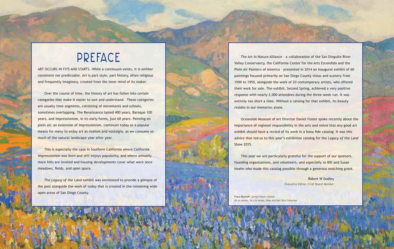 Legacy of the Land exhibition catalog, pages 10-11