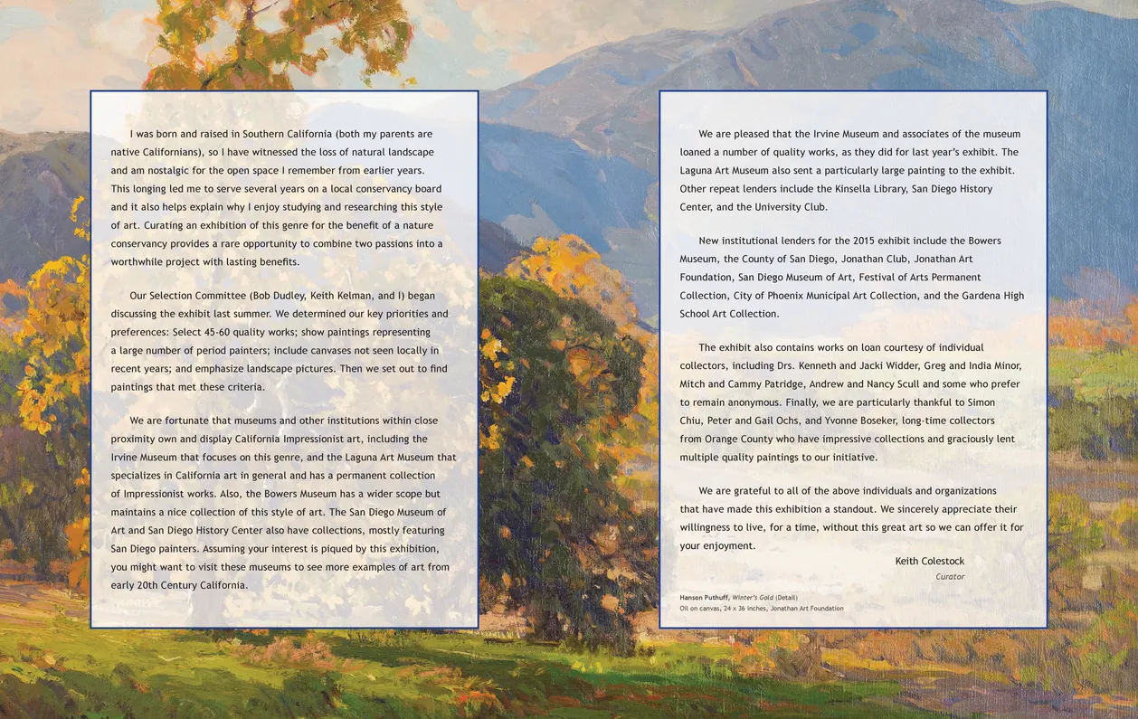 Legacy of the Land exhibition catalog, pages 14-15