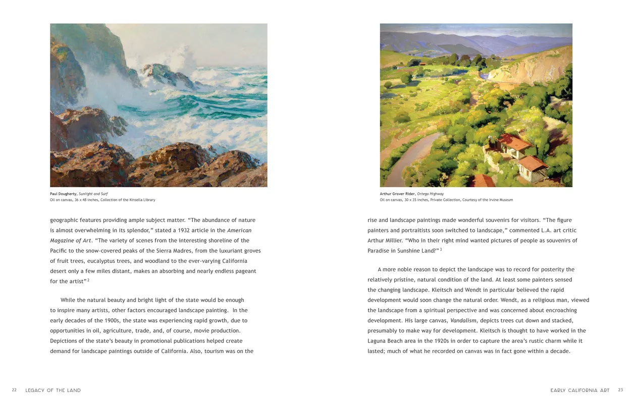 Legacy of the Land exhibition catalog, pages 22-23