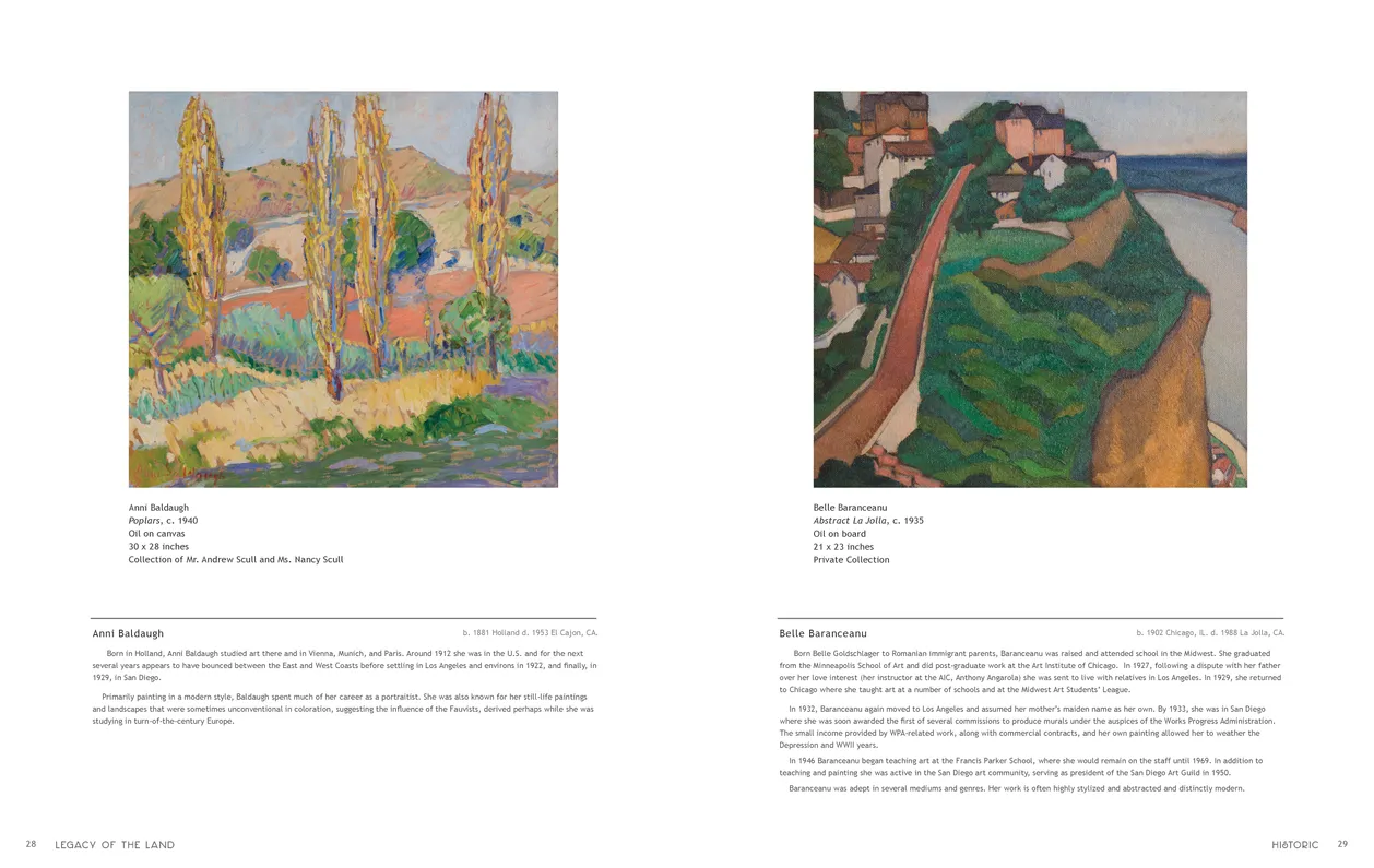 Legacy of the Land exhibition catalog, pages 28-29