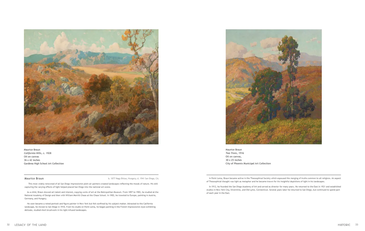 Legacy of the Land exhibition catalog, pages 32-33