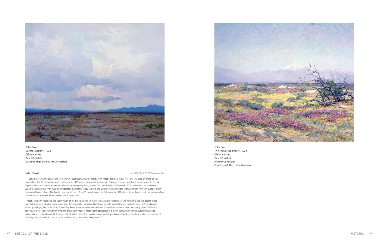 Legacy of the Land exhibition catalog, pages 42-43