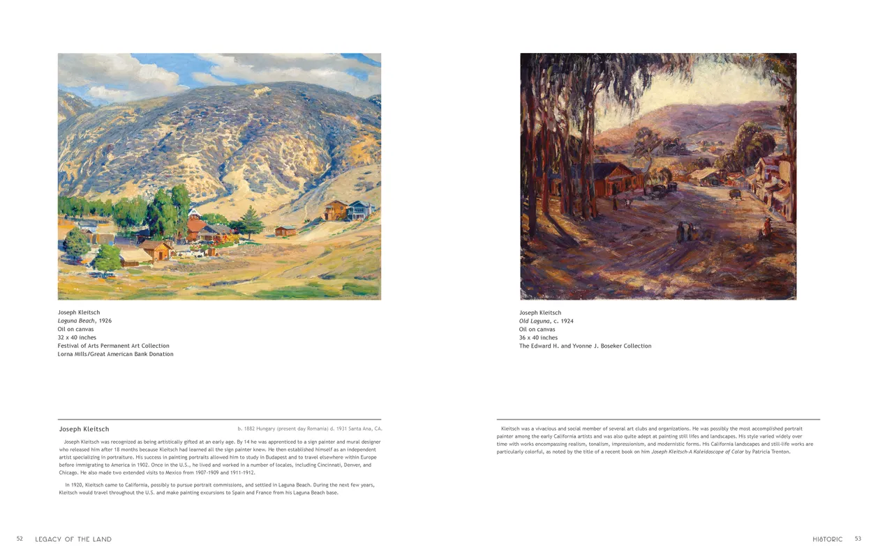 Legacy of the Land exhibition catalog, pages 52-53