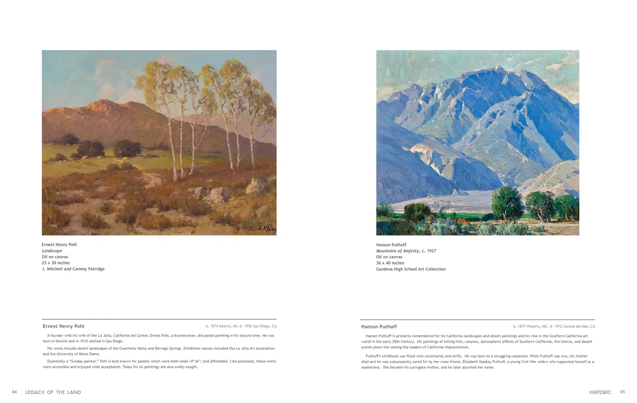 Legacy of the Land exhibition catalog, pages 64-65