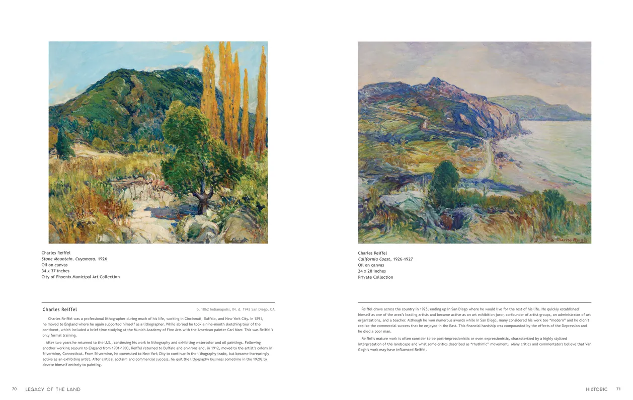 Legacy of the Land exhibition catalog, pages 70-71