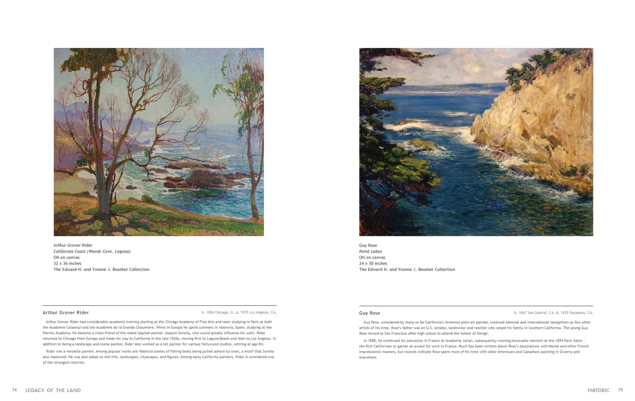 Legacy of the Land exhibition catalog, pages 74-75