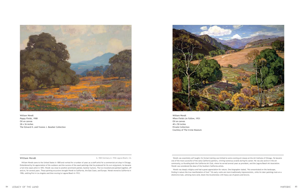 Legacy of the Land exhibition catalog, pages 84-85