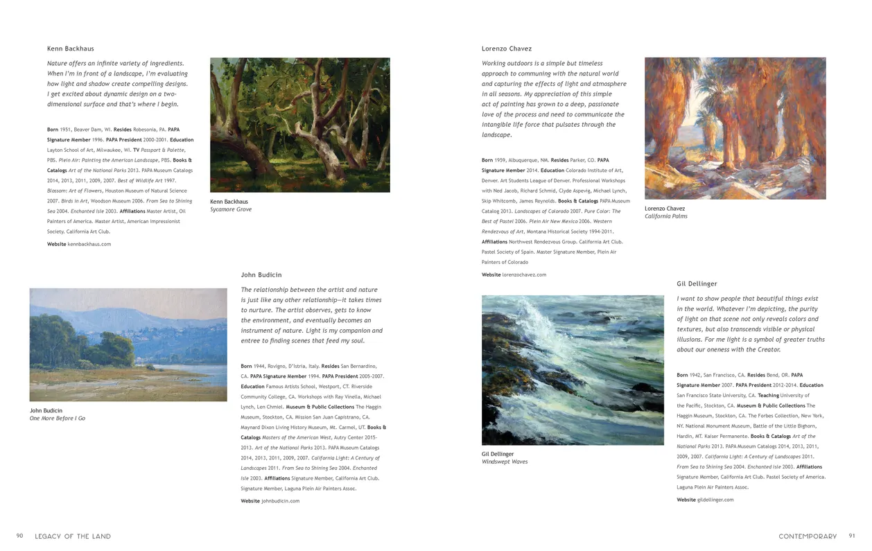Legacy of the Land exhibition catalog, pages 90-91