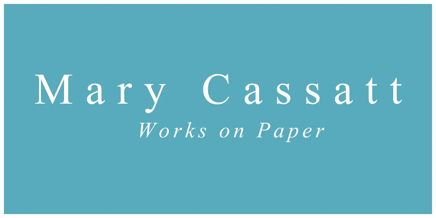 Wordmark for Mary Cassatt: Works on Paper exhibition