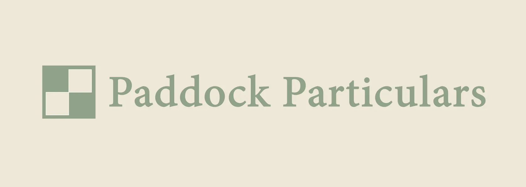Paddock Particulars brandmark