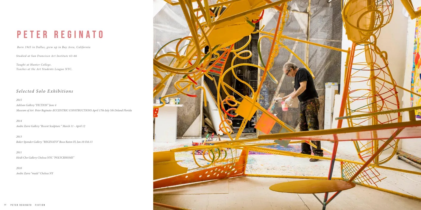 Peter Reginato: Fiction exhibition catalog, pages 46-47