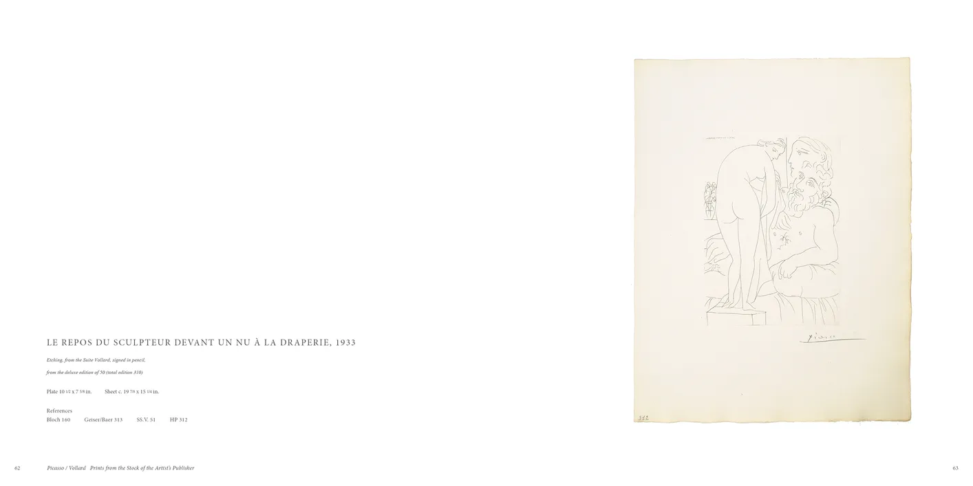 Picasso / Vollard: Prints from the Stock of the Artist’s Publisher exhibition catalog, pages 62-63