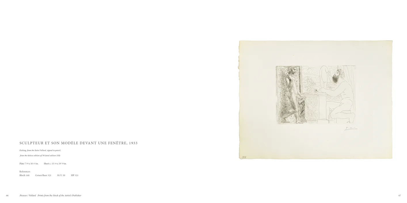 Picasso / Vollard: Prints from the Stock of the Artist’s Publisher exhibition catalog, pages 66-67