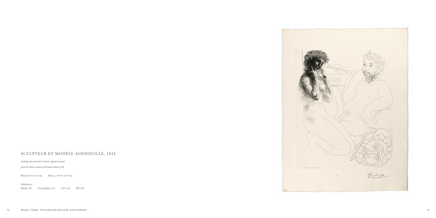 Picasso / Vollard: Prints from the Stock of the Artist’s Publisher exhibition catalog, pages 78-79