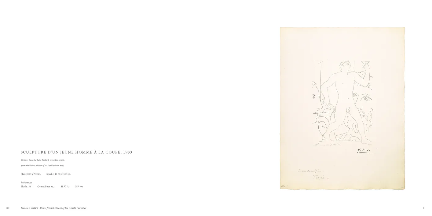 Picasso / Vollard: Prints from the Stock of the Artist’s Publisher exhibition catalog, pages 80-81