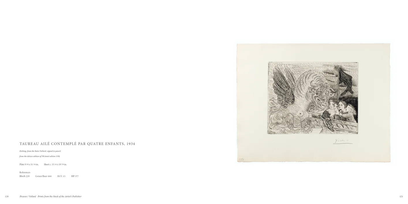 Picasso / Vollard: Prints from the Stock of the Artist’s Publisher exhibition catalog, pages 120-121