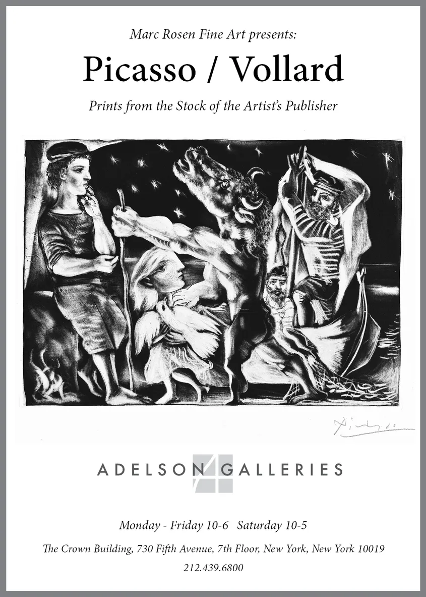 Picasso/Vollard — New York Times print advertisement #1