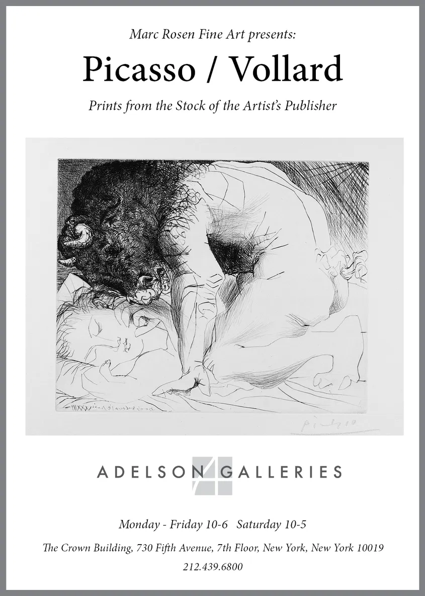Picasso/Vollard — New York Times print advertisement #2