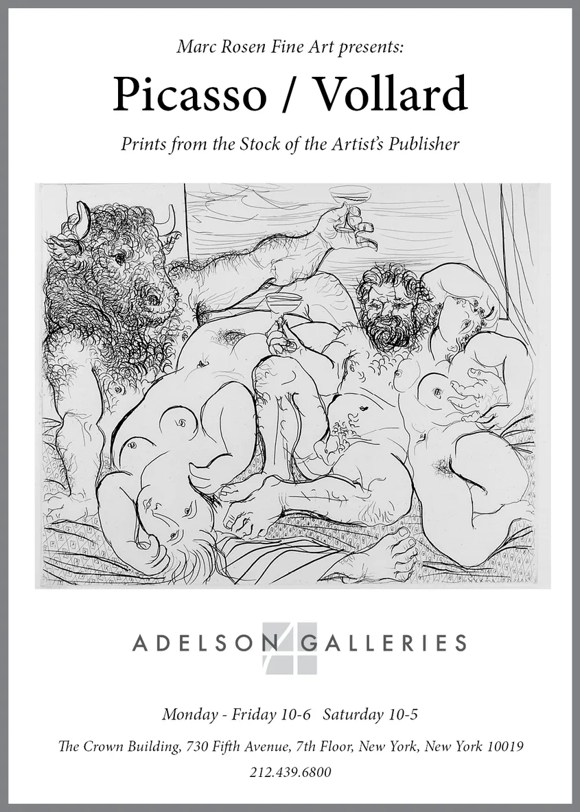 Picasso/Vollard — New York Times print advertisement #3