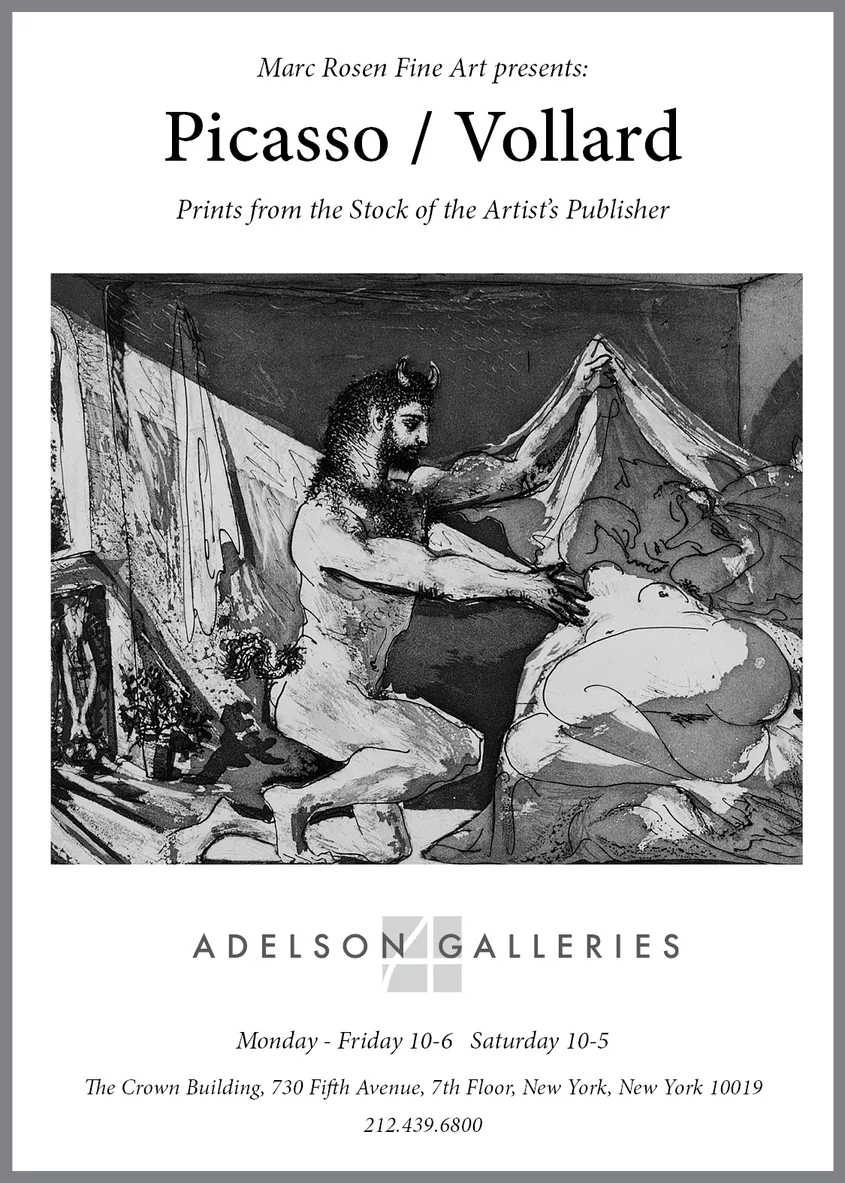 Picasso/Vollard — New York Times print advertisement #4