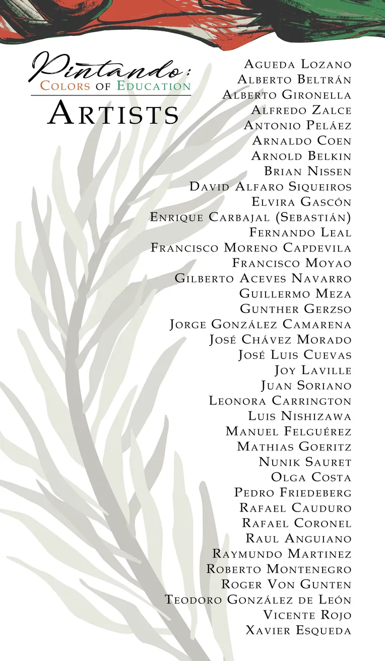 Artist panel for the Pintando: Colors of Education exhibition