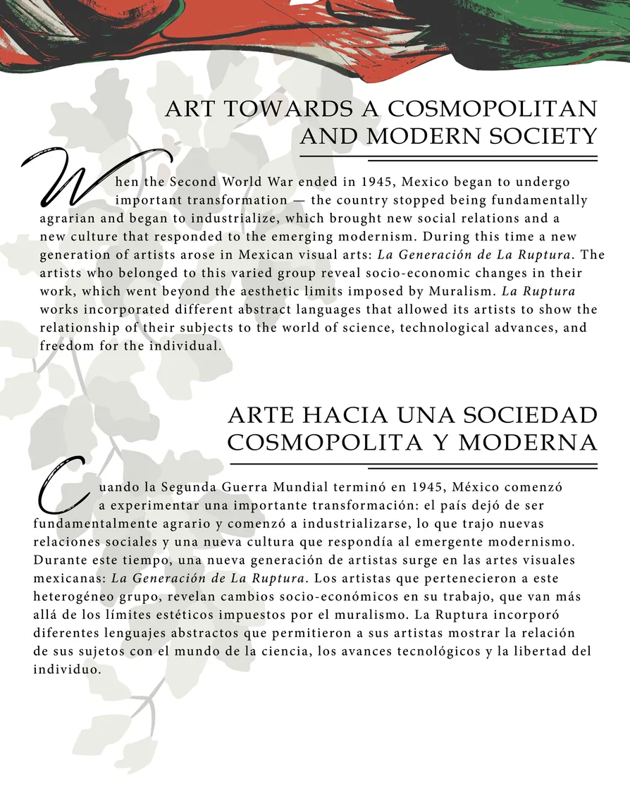 Group panel #1 for the Pintando: Colors of Education exhibition