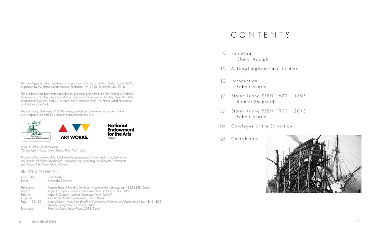 Staten Island SEEN exhibition catalog, pages 6-7