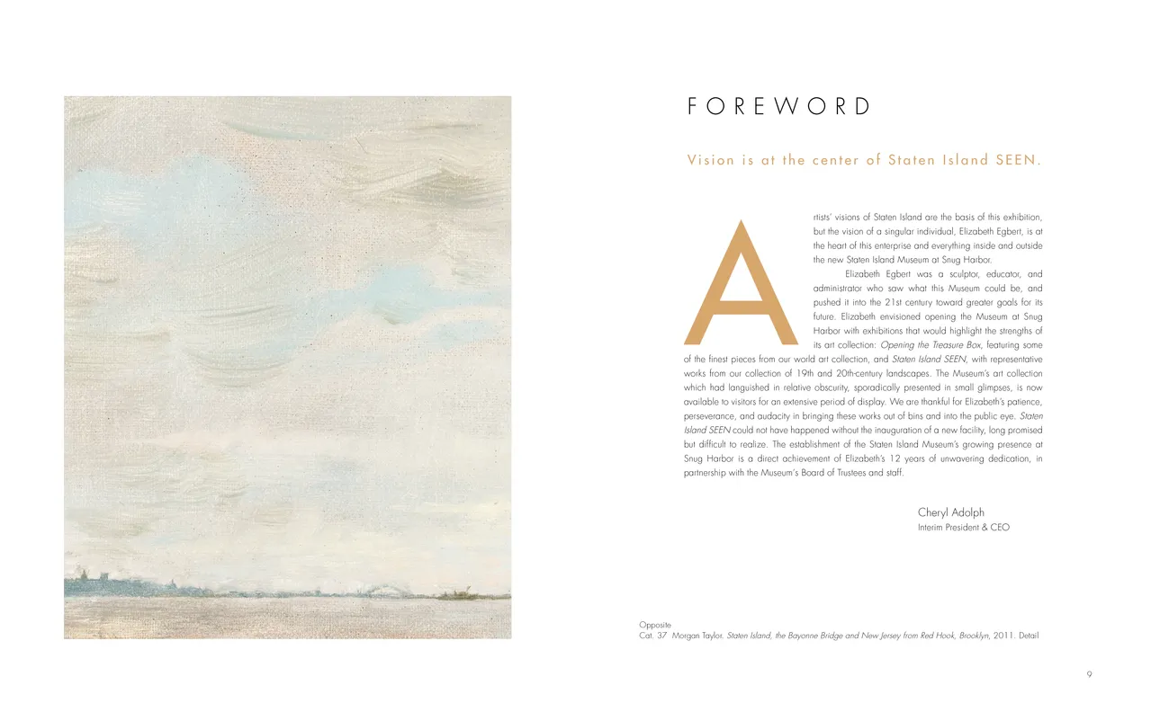 Staten Island SEEN exhibition catalog, pages 8-9