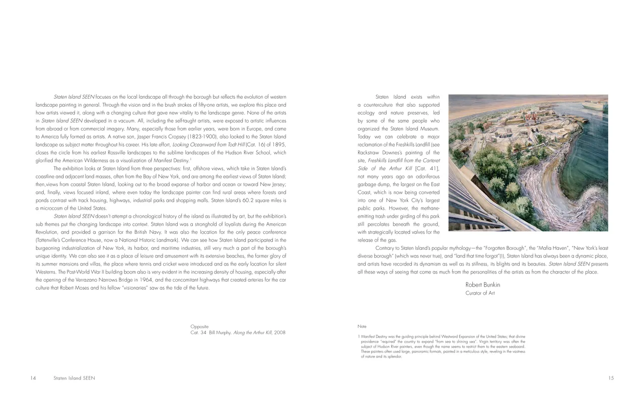 Staten Island SEEN exhibition catalog, pages 14-15