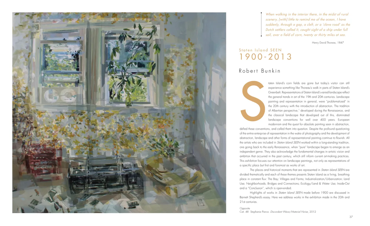 Staten Island SEEN exhibition catalog, pages 36-37