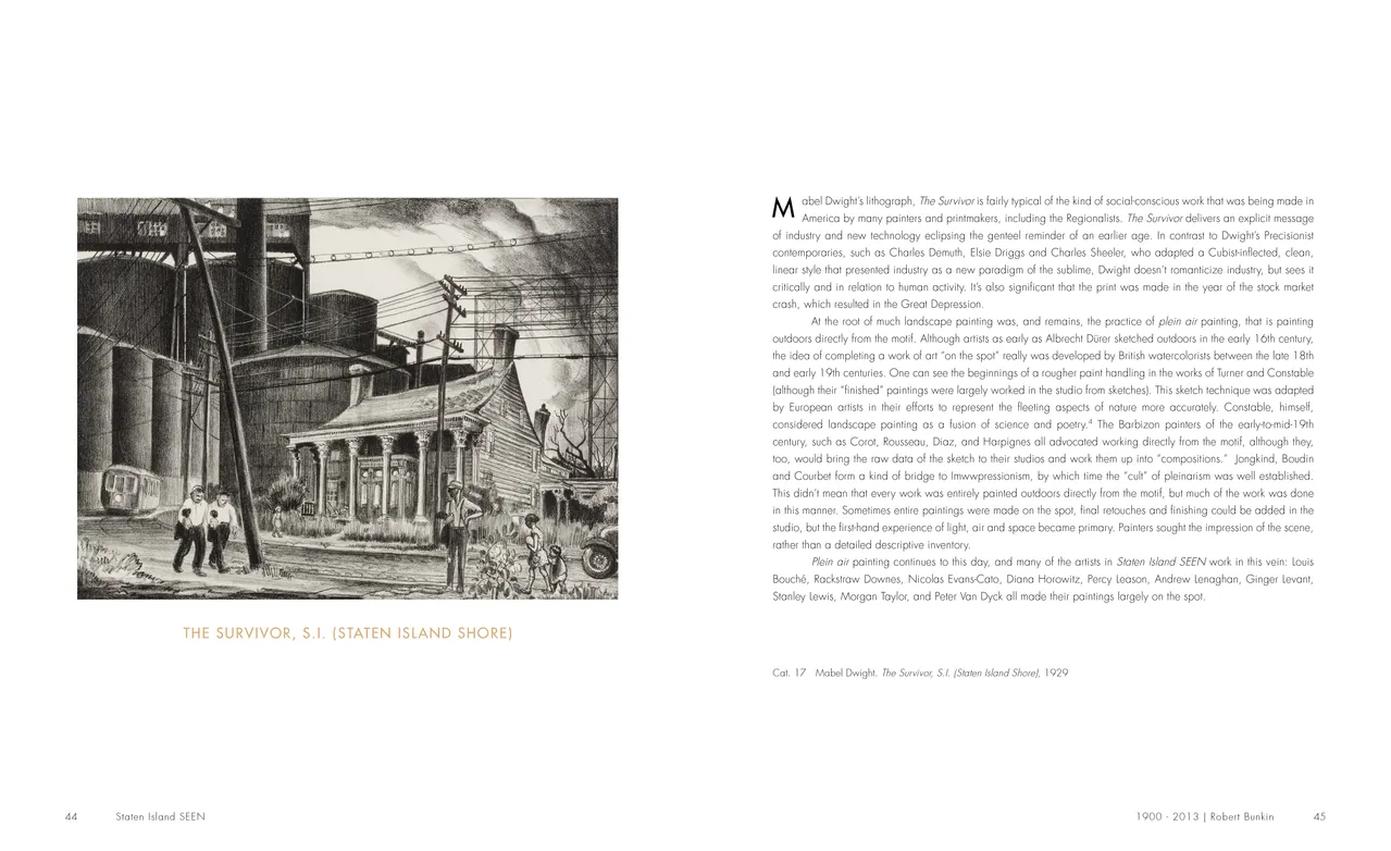 Staten Island SEEN exhibition catalog, pages 44-45