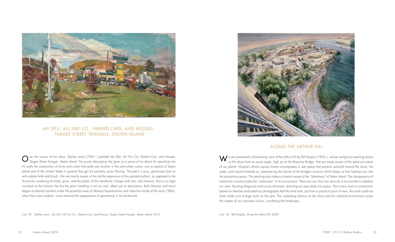 Staten Island SEEN exhibition catalog, pages 52-53