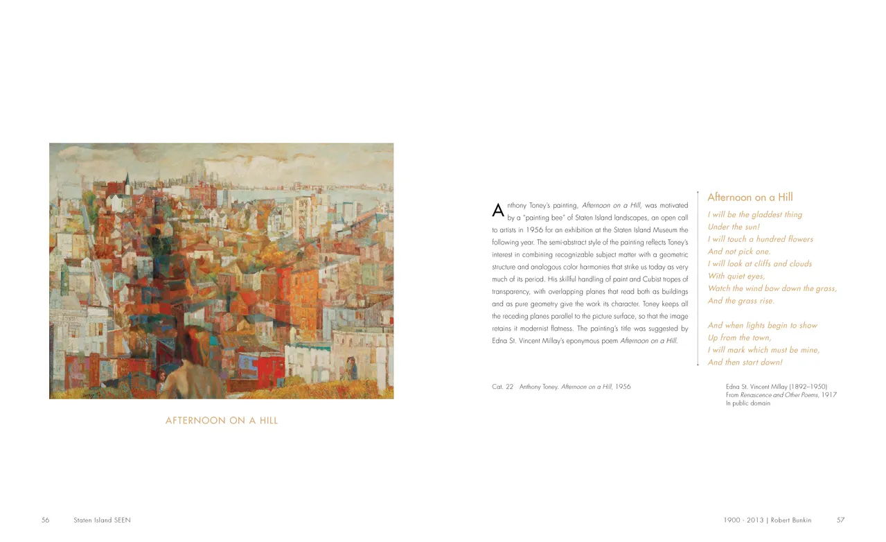 Staten Island SEEN exhibition catalog, pages 56-57