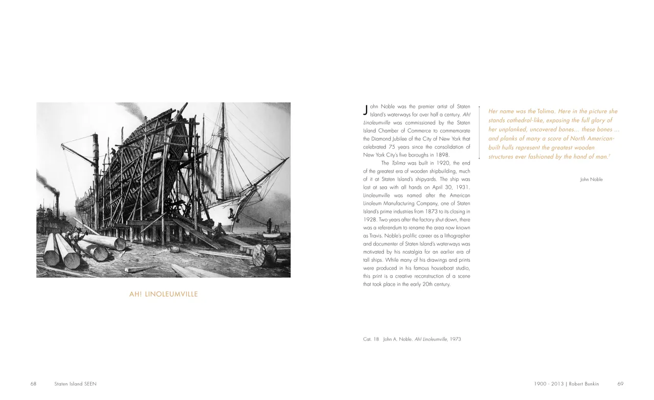 Staten Island SEEN exhibition catalog, pages 68-69