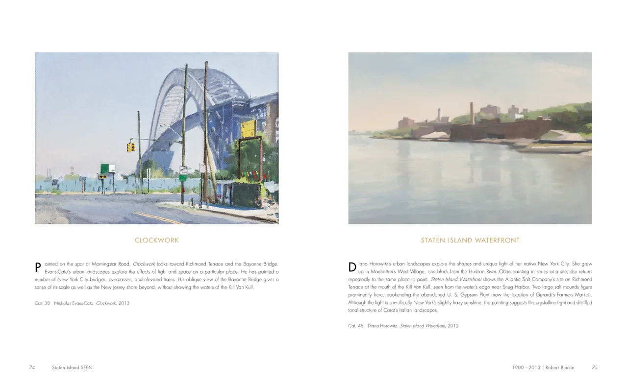 Staten Island SEEN exhibition catalog, pages 74-75