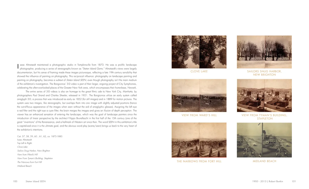 Staten Island SEEN exhibition catalog, pages 100-101