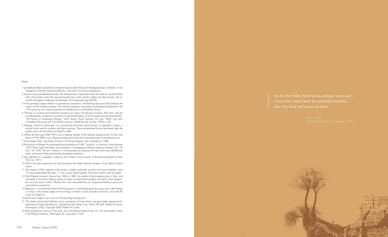 Staten Island SEEN exhibition catalog, pages 102-103