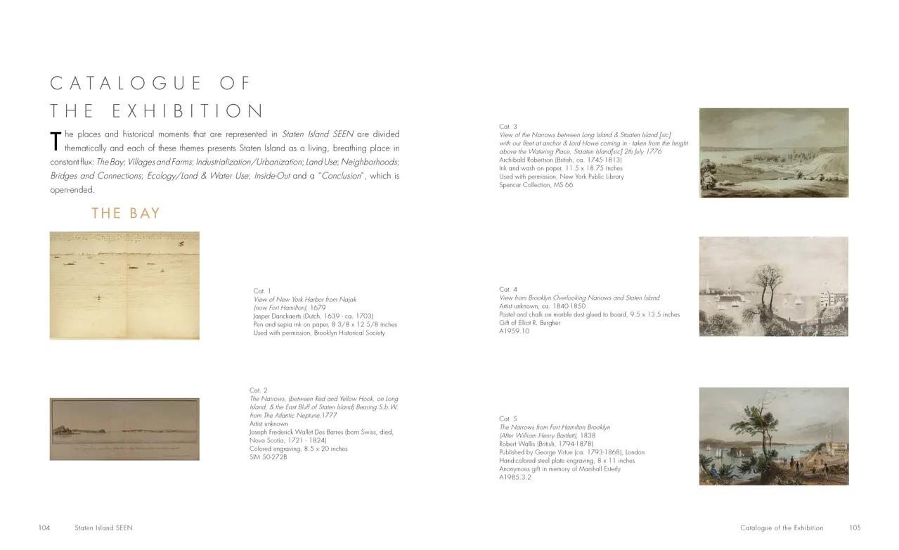 Staten Island SEEN exhibition catalog, pages 104-105